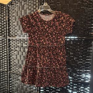 Old Navy Kids Floral Dress - Black and Pink